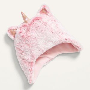 Pink Unicorn Critter Hat for Girls